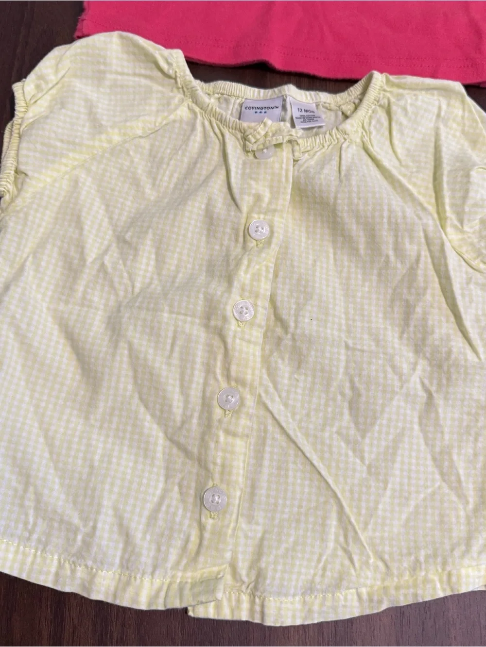 Baby girl vintage Gymboree rainbow tag 1998 and Covington shirt set